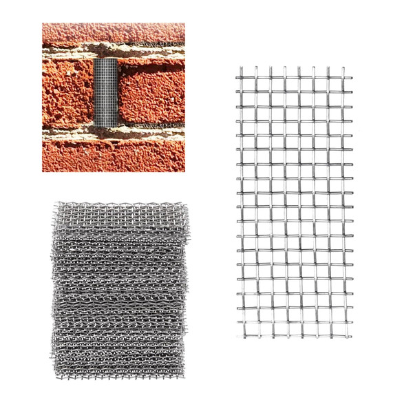 100 PCS weep Hole Covers for Brick Walls Stainless Steel weep Hole Covers 1.5×3 INCH Brick weep Hole Screens Can be Cut or Folded to fit weep Hole Covers Sizes
