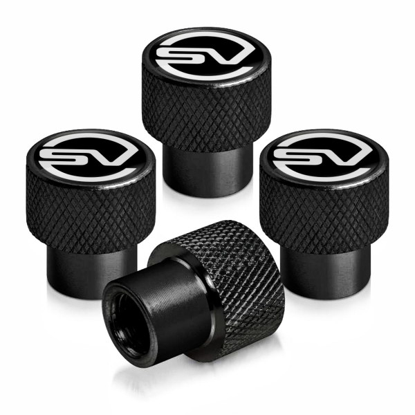 Car Wheel Tire Valve Stem Caps Compatible with Range Rover SV Tire Air Caps Cover Large car Logo Metal Material