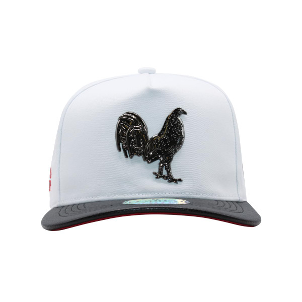 Ferreti Hats El Gallo White Baseball Cap - Premium Rooster Hat for Men and Women, Ball Caps for Men for Any Occasion, Rooster Trucker Hat, Gorra para Hombre Ajustable