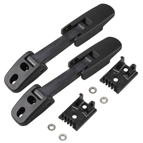 RLB-HILON 1Pair Hood Latch Compatible with Kenworth T170 T270 T330 T370 T660, for Peterbilt 325 335 337 340 348 384 386 567 569 579, for Mack CH612 CH613, for Blue Bird Vision School Bus, Black Color