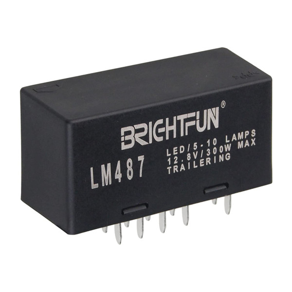 BrightFun 10-Pin Hazard Warning and Turn Signal LED Flasher Relay, LM487 10383321 for Chevy Tahoe GMC 2003-2006