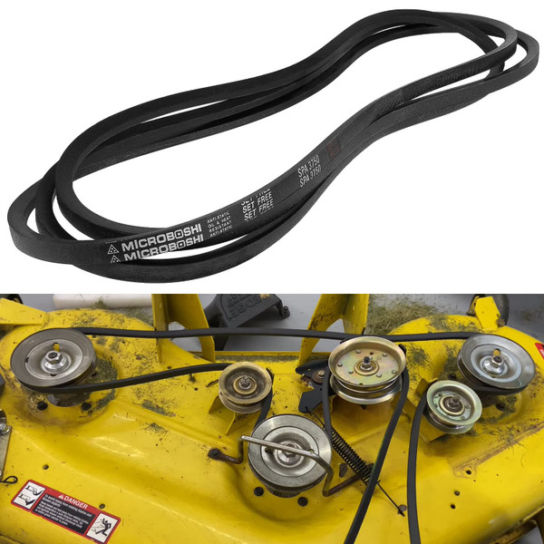 Lawn Mower 48" Deck Belt V-Belt Fits for John Deere GX21833 GX20571 48 inch Covered Deck Belt D140 D150 D160 L120 L130 LA130 LA140 LA145 LA155 LA165 X140 etc