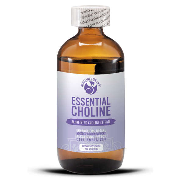Essential Choline Citrate - Liquid Choline Supplements for Brain, Memory, Focus - 650Mg Choline Supplement - Bioavailable Alkalinizing Liquid Choline Enhances Magnesium Supplementation-1765337487