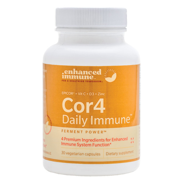 Enhanced Immune Cor4 Daily Immune Supplement (30 Count, Pack of 1), EpiCor Immune Support Supplement with Vitamin C, Vitamin D3 and Zinc - Epicor Supplement, Immune Booster for Adults-1765338500