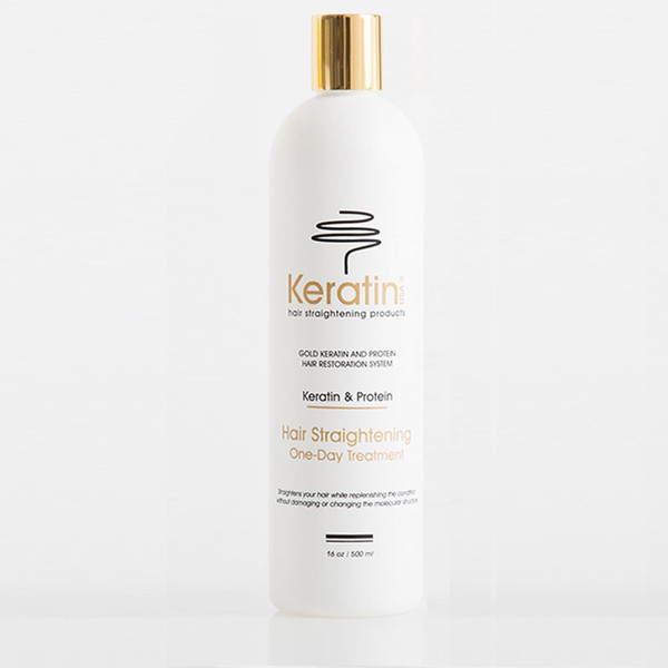 Gold Keratin Hair Straightening Duo: One-Day Treatment 16oz and FREE Activator 8oz Gold Keratin Hair Straightening Duo: One-Day Treatment 16oz and FREE Activator 8oz