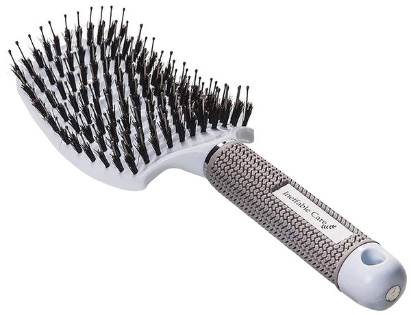 Boar Bristle Hair Brush set – Curved and Vented for Wet and Dry Detangling Hair Brush for Women Long, Thick, Thin, Curly & Tangled Hair Vent Brush - Stocking Stuffers Gift kit