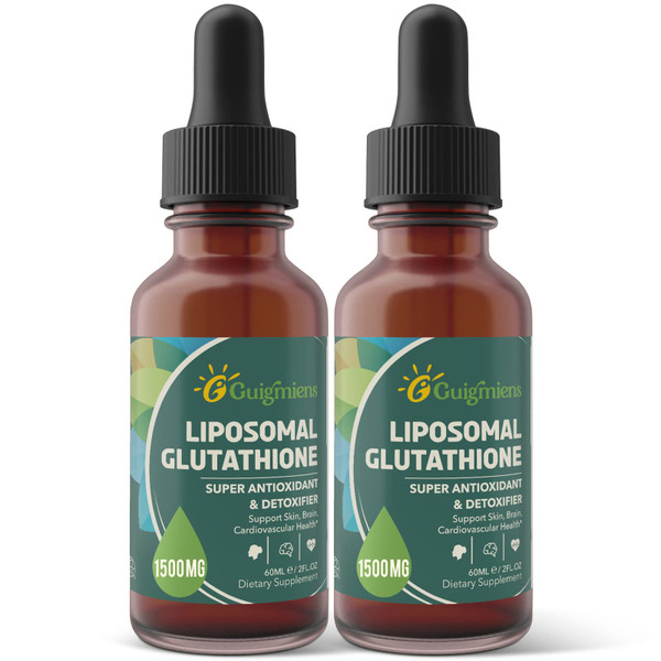 Liposomal Glutathione, Superior Absorption, Liquid Glutathione Supplement, Powerful Antioxidant, Liver Detox, Immune Enhancer, Soy-Free, Non-GMO, Vegan & Gluten Fre, 4 fl.oz,1500 mg