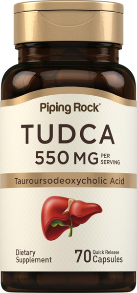 Piping Rock Tudca Supplement | 550mg | 70 Capsules | Tauroursodeoxycholic Acid | Non-GMO, Gluten Free-1765343914
