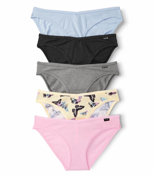 Victoria's Secret PINK Women's Cotton Bikini Underwear, Panties for Women, Butterflies, (L)