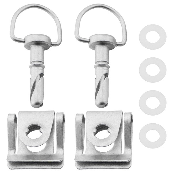 Micro Traders 2 Sets Car Engine Cover Bolt Nuts Rotary Catch 4519880067 A4519880067 Compatible with Smart 451 and Compatible with Smart Fortwo 2007-2015-1765514777