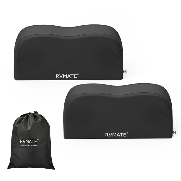 RVMATE Dual Axle Wheel Covers (2 Pack) - Fits 27"-30" Tires, Waterproof Anti-UV 420D Oxford Black Tire Covers for RV/Truck/Trailer
