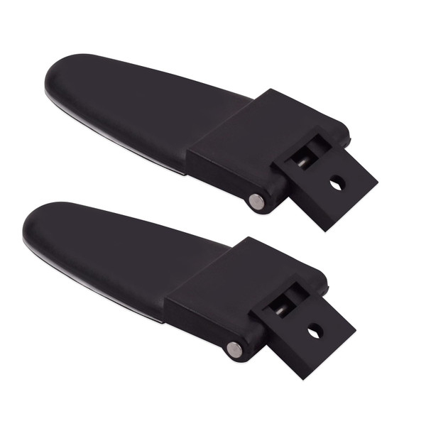 Ciuouient 2Pcs 103528 Truck Cap Glass Rear Door Hinges with Hardware,Glass Rear Door Hinge Fits for LEER Truck Cap 100XL/100LE(Replace#71543/53248 / 67158)