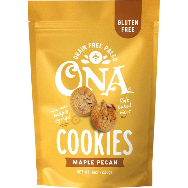 Ona Maple Pecan Cookies, Ready to eat, Gluten free, Grain free, Dairy free, Paleo, Vegan, Made with Maple Syrup