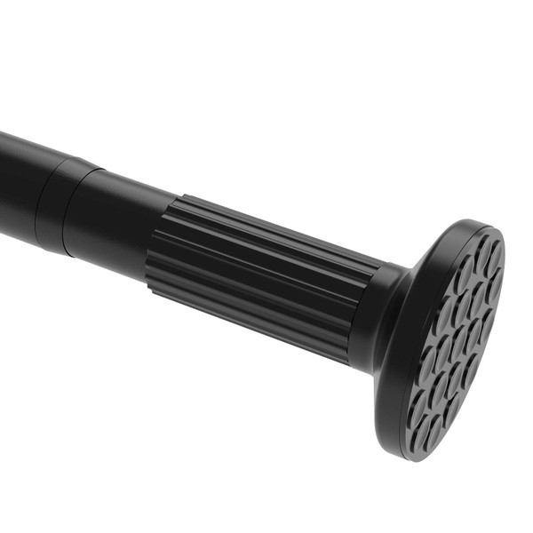 Tension Curtain Rod, 51-165 Inch,Spring Shower Closet for Windows or Shower,Easy to Install, No Drilling, Rust, Bathroom, Rod Diameter 1.26 Inches, Black,Umimile