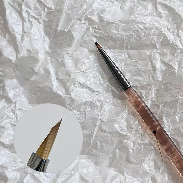 Nail Brush for Drawing Petals and Butterflies, Watercolor Paint Brushes for Oil Painting, Acrylic Paint Brushes（1 PACK） (dark brown)-1765518653