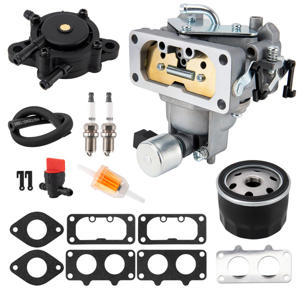 FH661V Carburetor Compatible with Kawasaki FH641V FH661V FH680V FH721V FX850V, 22 HP Engine, with 49065-0724 Oil Filter/Fuel pump,Replaces Parts 15004-1010 15004-0763 15004-7024-1765518709
