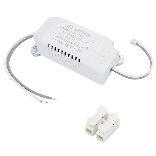 LED Driver 24-36W 230mA, AC 176/180-265V to DC 75-126V, Constant Current Power Supply Transformer for LED Panel Light, Ceiling Light, Downlight Replacement