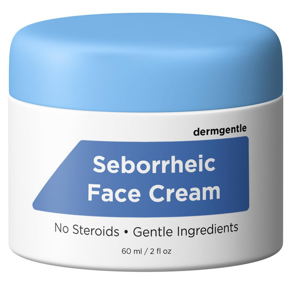 Seborrheic Face Cream for Dry Skin - Hydrates & Supports the Skin Barrier with MCT Oil, Squalane - Moisturizing Face, Scalp and Body Cream for Sensitive Skin - No Steroids, Gentle Ingredients-1765521021
