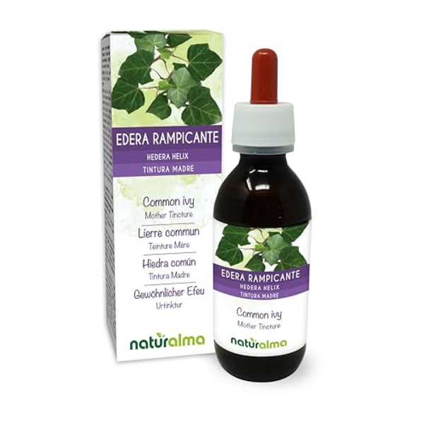 Naturalma Common Ivy or English Ivy (Hedera Helix) Leaf Alcohol-Free Tincture - 120 ml Liquid Extract in Drops - Herbal Supplement - Vegan