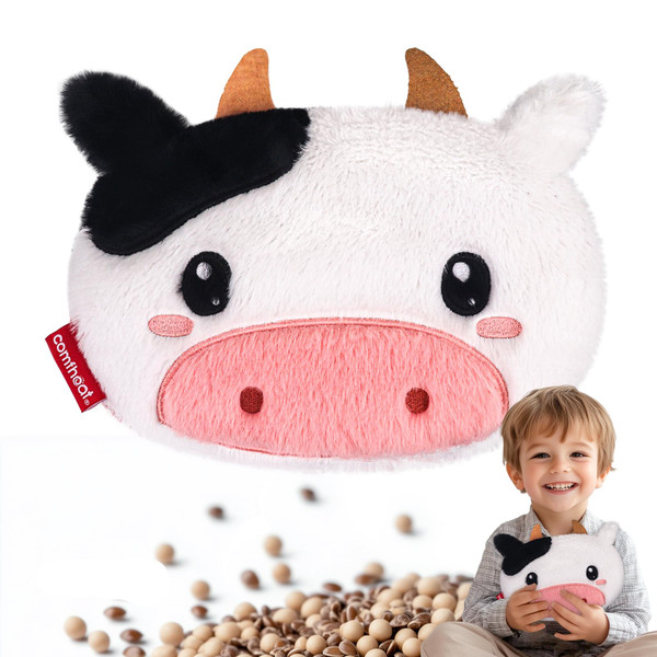 Comfheat Cow Microwave Heating Pad - Hot & Cold Therapy with Natural Flaxseed Filling, Moist Heat for Cramps, Shoulder Muscle Pain Relief, Natural Heat Pack Moist Heat with Washable Cover-1765522098