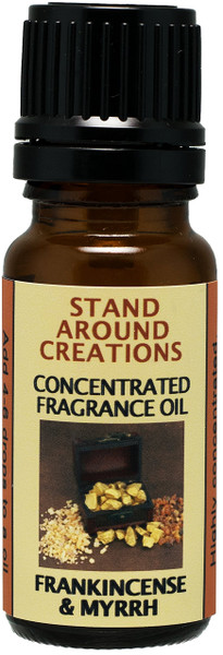 Concentrated Fragrance Oil - Frankincense and Myrrh: A Irresistible Blend of Bergamot, Patchouli, Sandalwood, Myrrh Essential Oils. (.33 fl.oz.)