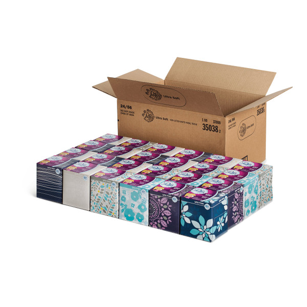 Puffs 35038 Ultra Soft Facial Tissue, 56 Sheets per Box (Case of 24)