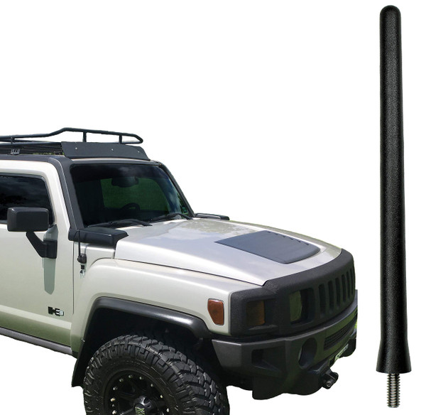 AntennaMastsRus - The Original 6 3/4 Inch is Compatible with Hummer H3 (2006-2010) - Car Wash Proof Short Rubber Antenna - Internal Copper Coil - Premium Reception - German Engineered