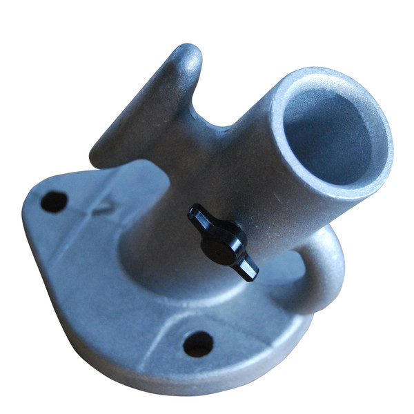 Dock Edge + Howell Mooring Whip Base with T Knob, Grey/Blue