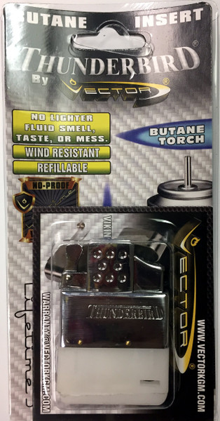 Vector Thunderbird Butane Dual Flame Torch and Regular Gas Insert - Gifts for Him, for Her, for Boys, for Girls, for Husband, for Wife, for Them, for Men, for Women, for Kids