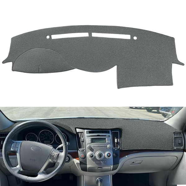 Dash Cover Mat Custom Fit for Hyundai Veracruz Dashboard Pad Cap Carpet Protector K272 (Darkgray)