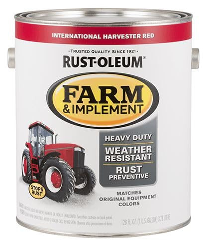 Rust-oleum 280167 Specialty Farm & Implement Paint, International Red, 1 Gallon