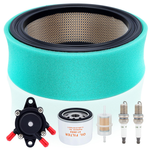 Hipa 47 083 03 Air Filter for Kohler CH20S CH20 CH25 CV22S CH18 CV20 CH23 CV23 CH22 CV22 CV18 CV19 CV17 Engine Lawn Mower 47 883 03-S1 47 083 03-S with 24 393 16-S Fuel Pump Tune Up Kit