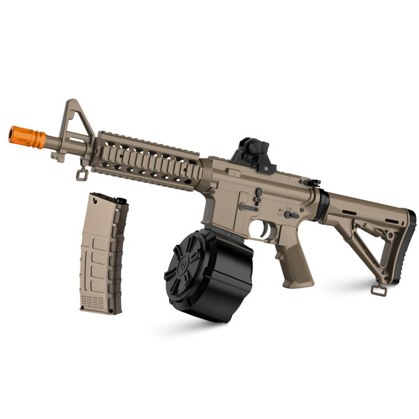 Electric Gel Toys New M4A1,Semi & Full Automatic Mode Splat-Blaster with FPS 280 and 100 Feet for Outdoor Team Game,Ages 14+,Sandy Electric Gel Toys New M4A1,Semi & Full Automatic Mode Splat-Blaster with FPS 280 and 100 Feet for Outdoor Team Game,Ages 14+,Sandy
