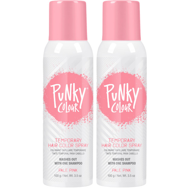 Punky Pastel Temporary Hair Color Spray, Pale Pink, 3.5 oz, 2-Pack