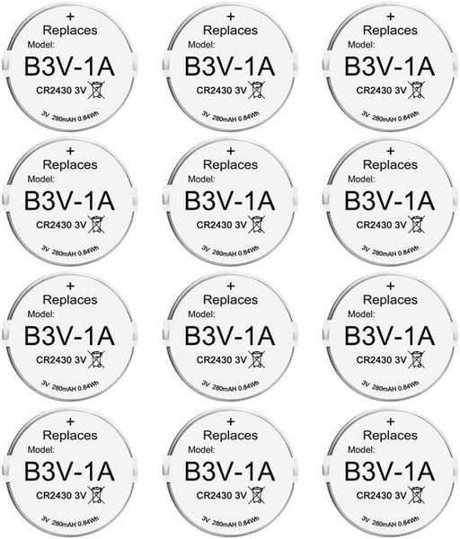 Abeden B3V 1A Lithium Replacement Battery Compatible with High Tech Pet Single Electronic Collar Battery for Model MS-4 and MS-5 12 Pack
