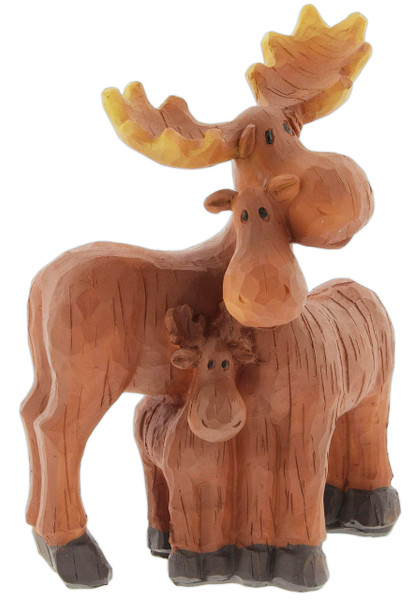 The Bridge Collection Moose Family of 3 Figurine