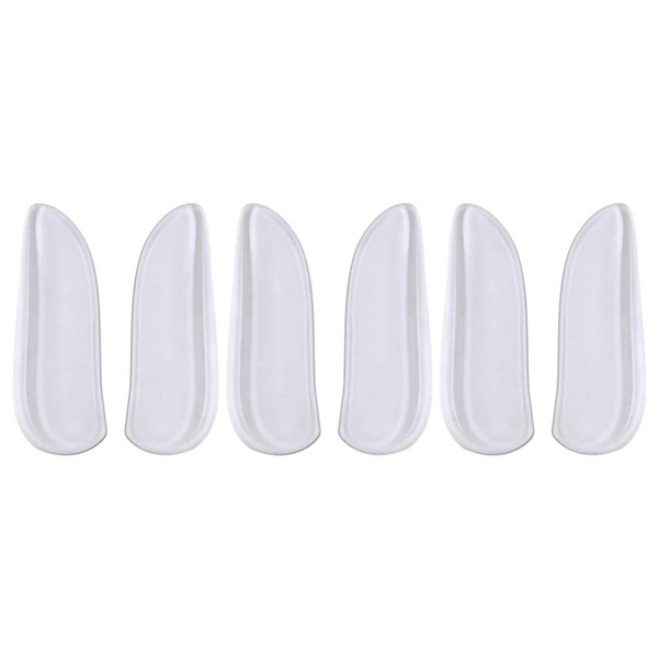Supvox 3 Pairs Lateral Heel Wedge Silicone Insoles Corrective Adhesive Shoe Inserts for Foot Alignment Bow Legs Men Women