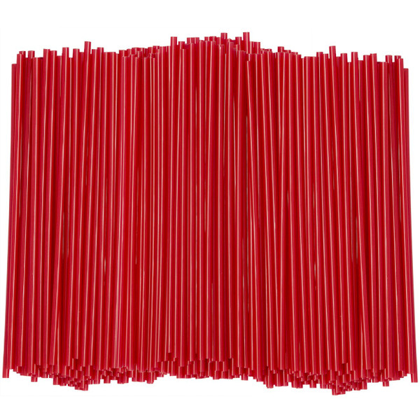 Comfy Package [5 Inch - 1000 Count] Coffee & Cocktail Stirrers/Straws Disposable Plastic Sip Stir Sticks – Red