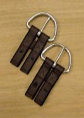 Fabri-Tech, Inc. Western to English Girth Converter, Sold in Pairs (Black)