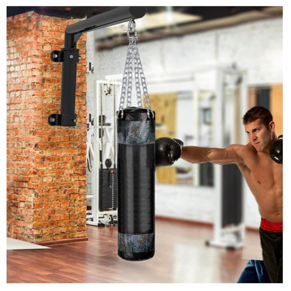 HYYTEIBL 800lbs Heavy Duty Wall Mount Punching Bag Bracket, 180° Swivel Hook for Boxing/Muay Thai, Commercial-Grade Steel Hanger for Indoor/Outdoor Home Gym