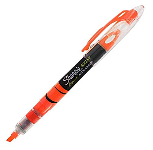 Sharpie Liquid Highlighter, Micro Chisel Point, Fluorescent OrangeCategory: Highlighters (24676)