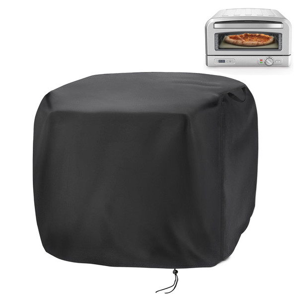 Rilime Pizza Oven Cover compatible with Cuisinart CPZ-120 Indoor Pizza Oven,Waterproof Pizza Oven Indoor Outdoor Covers - 19"L x 17.5"W x 11"H,Black