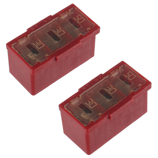 EPLZON 50A 30A 30A Fusible Link 24370-C991B 90982-08299 Slotted Automotive MCASE Shaped Cartridge Fuse Kit(Pack of 2pcs)-1765814758