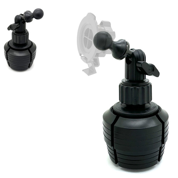 Heavy Duty 17mm & 22mm Ball Drinks Cup Holder Mount Compatible with Garmin Overlander dezl OTR 1000 1010 800 810 700 610 RV 1090 1095 890 895 DriveSmart 60 61 65 70 86 6"-10" GPS-1765815959