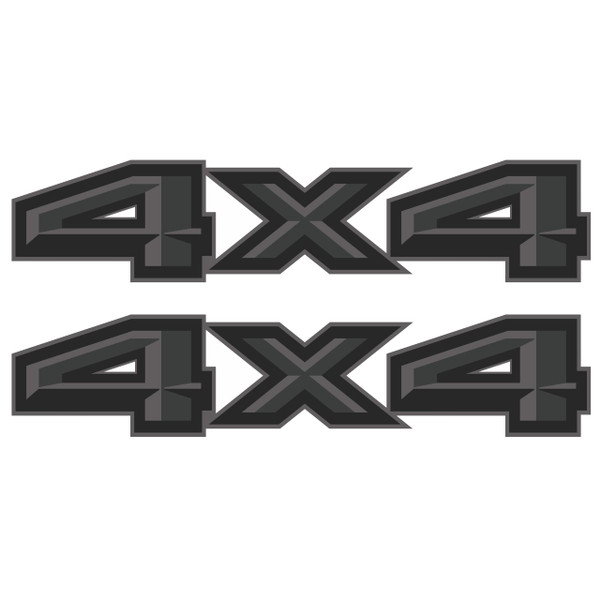 Gold Hook 4x4 Decals for Trucks Ford f150, Bedside Off Road Replacement Stickers, Pair, Premium Series (Black/Metallic Finish)-1765818371