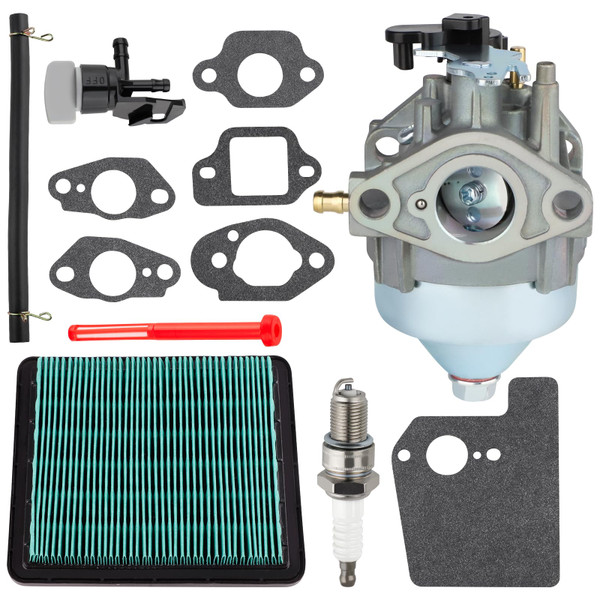 SIMPERAC GCV200 Carburetor for Honda HRX217 K6 Lawn Mower 16100-Z9M-811 Carburetor for Honda GCV200LA G5B GCV200LA G5BR GCV200LA S3C GCV200LA S3L Engine with GCV 200 Air Filter Fuel Filter Tune up Kit