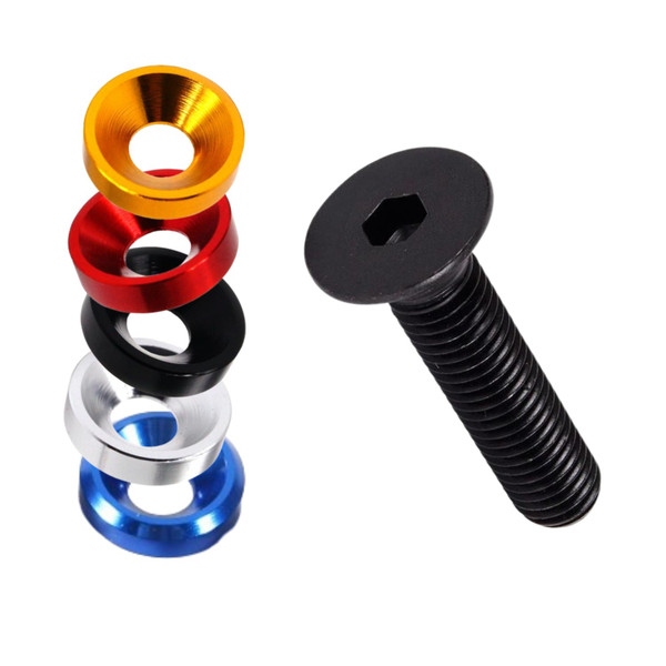 Replacement Screw Kit for Streamlight TLR-7, TLR-7A, TLR-7 SUB, TLR-8, TLR-9, TLR-10 – Alloy Steel #4-40 Mounting Screw with 5 Colored Washers (Flush-Fit Design)