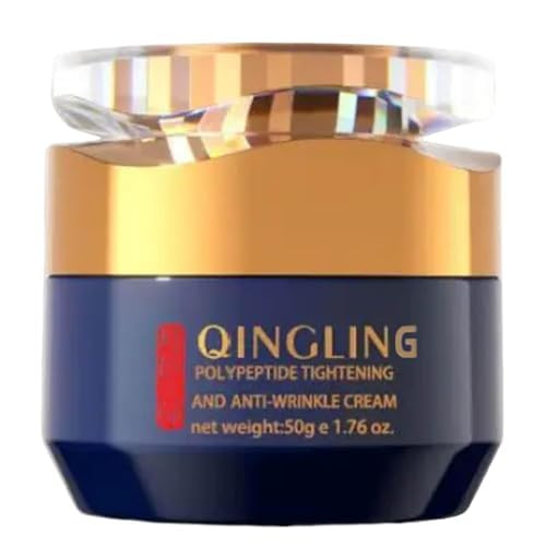 Qingling Face Cream, Quinglin Crema Para Arrugas, Qingling Wrinkle Removal Cream, Polypeptide Tightening and Anti-Wrinkle Cream, Facial Neck Eye Cream Anti-Aging for Men & Women