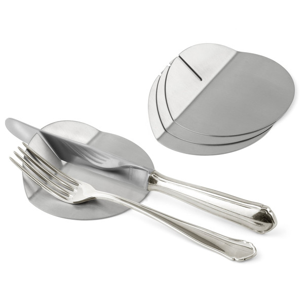 Weis 15109 Table-Top Cutlery Holders Set of 4 Stainless Steel