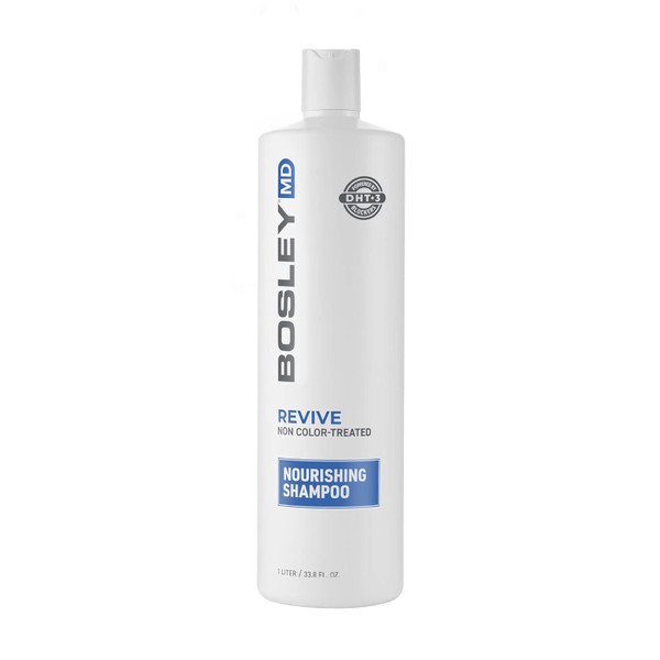 BosRevive Nourishing Shampoo for Noticeably Thinning, Non Color-Treated Hair – Helps Restore Thinning Hair & Remove DHT, Product & Pollution Build-Up, Boosts Scalp Circulation, Sulfate-Free 33.8 Fl Oz